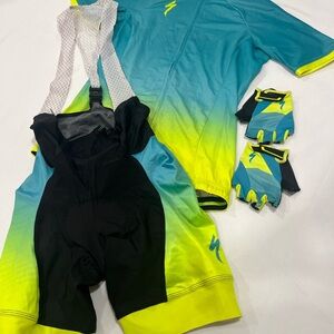 Specialized Cycling Kit in Blue and Yellow